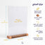 استاند مكتبي مع قاعدة بلون خشبي طولي A4