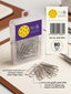 مشبك ورق فضي 33 مم (80 قطعة)