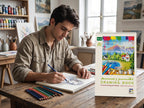 دفتر رسم 100 غرام 20 صفحة مقاس A