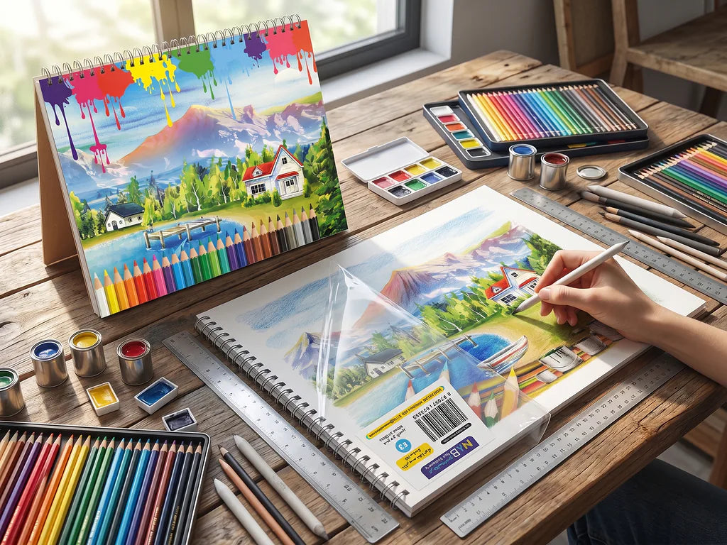 دفتر رسم 100 غرام 20 صفحة مقاس A