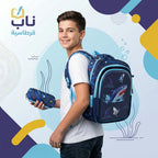 شنطة مدرسية قطعتين اشكال كرتونية