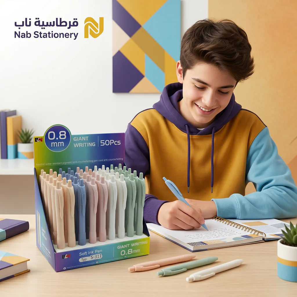 قام حبر جاف لون أزرق 0.8 ملم الصورة الرئيسية للمنتج