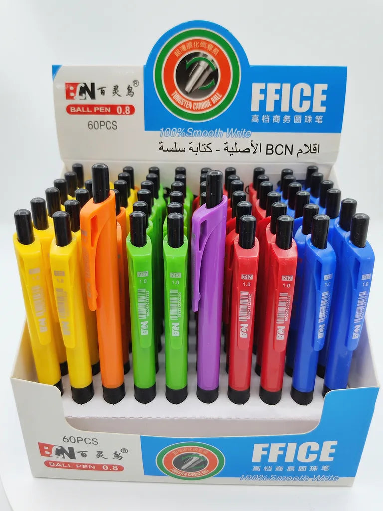 قلم حبر جاف لون أزرق 0.8 ملم