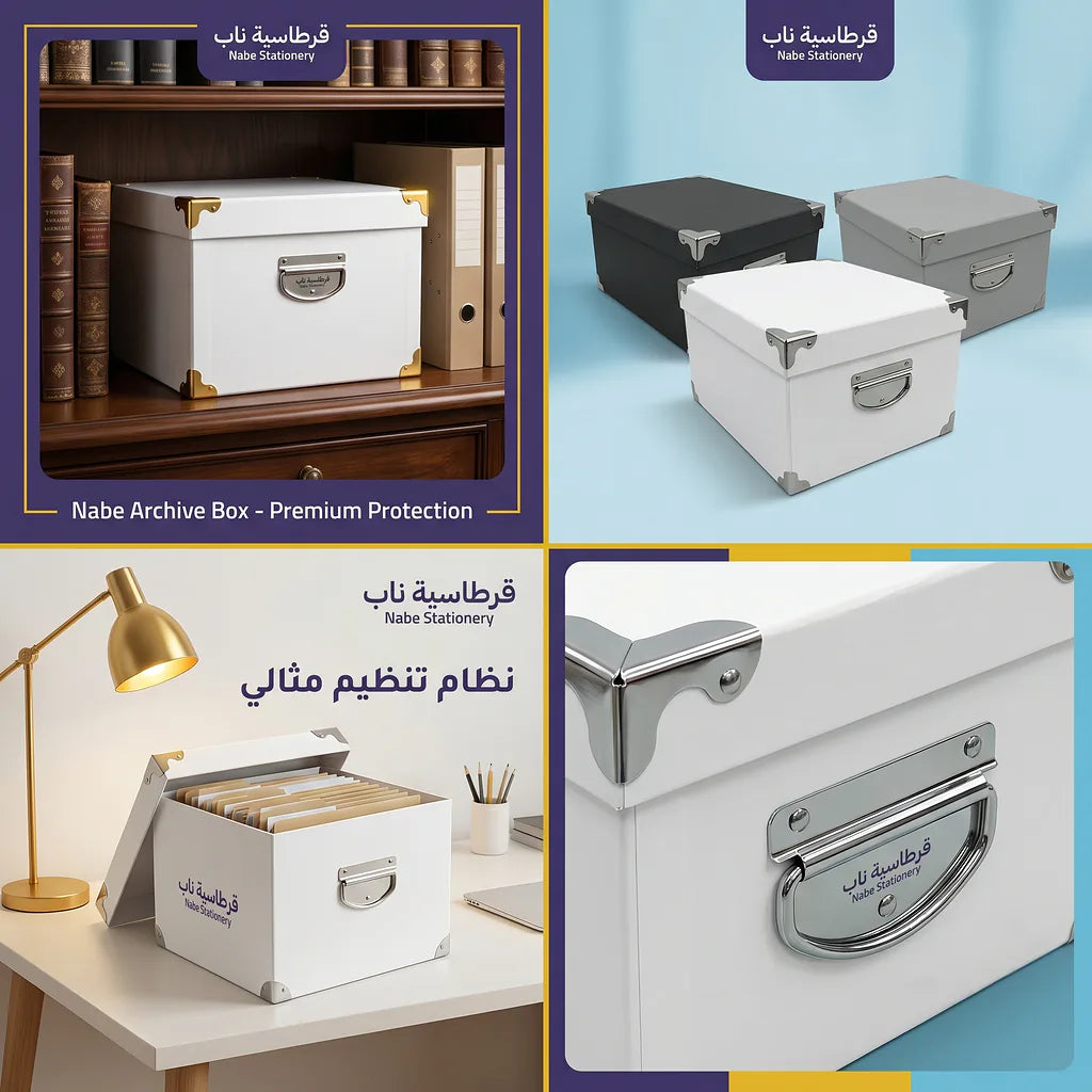 علبة هدايا 13 قطعة لون ابيض