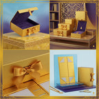 علبة هدايا مقاس 28.2X20.2X9.2 CM لون ذهبي
