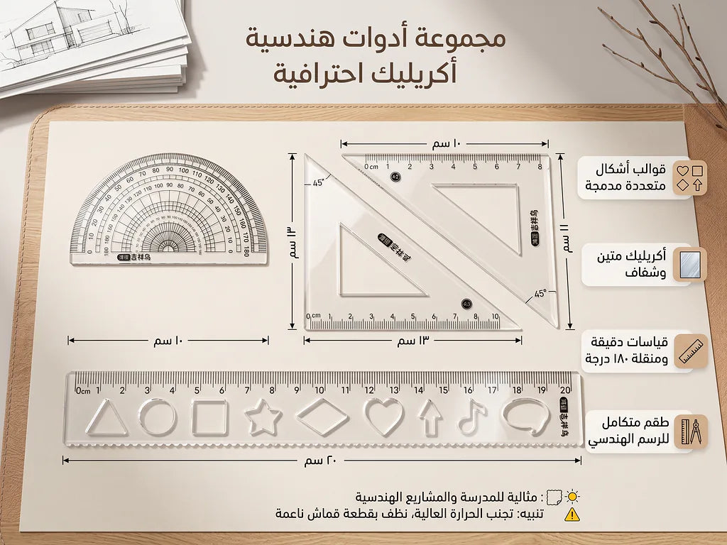 مجموعة هندسية 20 سم