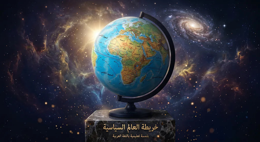مجسم كرة أرضية عربي بحجم