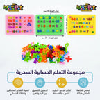مجموعة ارقام مع قاعدة شبكية