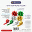 وردة تغليف هدايا ثنائية لامعة
