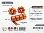 وردة تغليف ثنائية مخططة