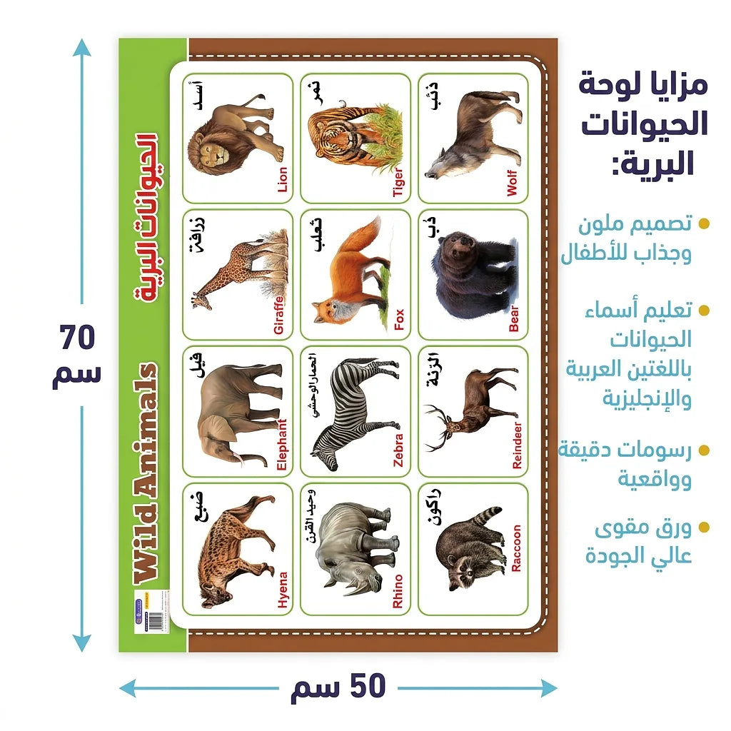 لوحة الحيوانات البرية Secondary image