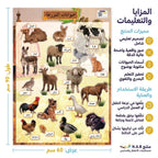 كتاب تعلم حيوانات المزرعة