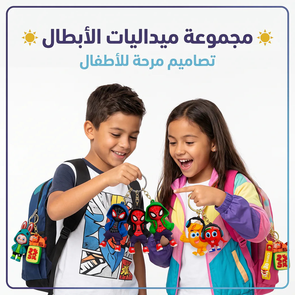 ميدالية تعليق اشكال كرتونية