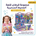 مجموعة أقلام رصاص مع مبراة