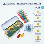 مجموعة أقلام رصاص مع مبراة