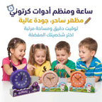 منبة ومنظم أقلام بالوان متعددة