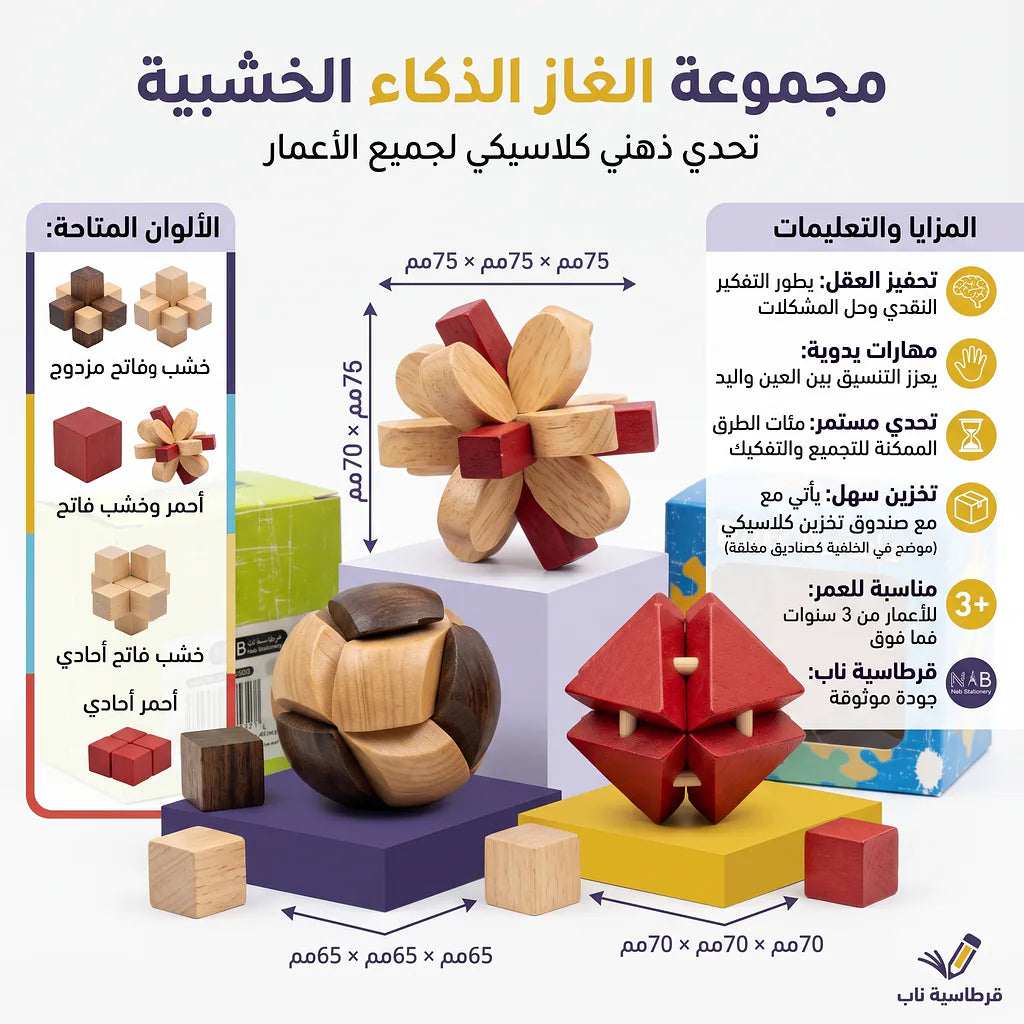 الغاز ذكاء خشبية
