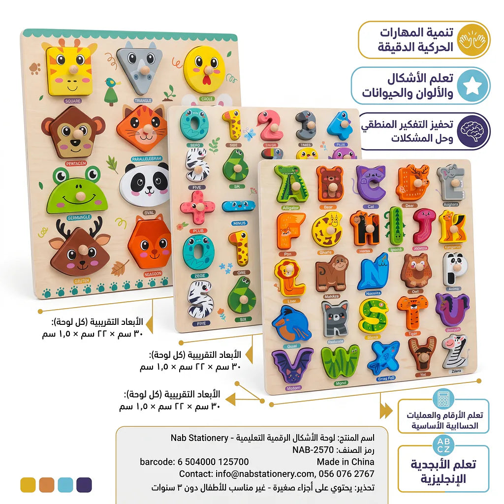 لوحة الاشكال الرقمية