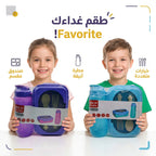 لانش بوكس قسمان +كوب ماء / 900+600 مل