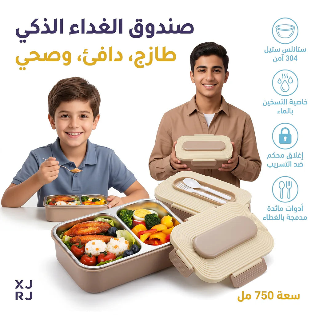 لانش بوكس قسمين /