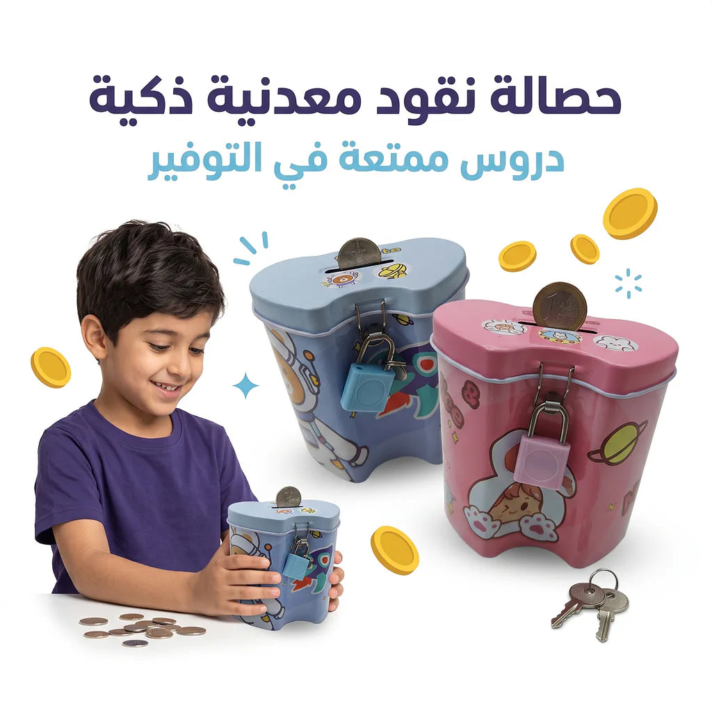 حصالة نقود معدنية