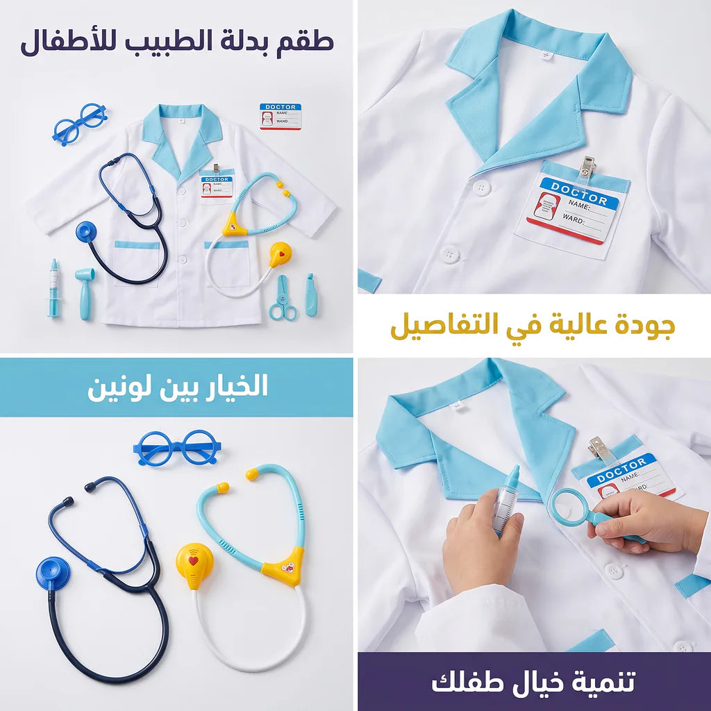طقم بدلة طبيب للأطفال Main image