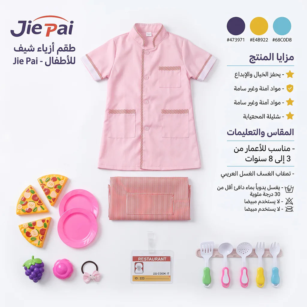 طقم بدلة ممرضة للأطفال