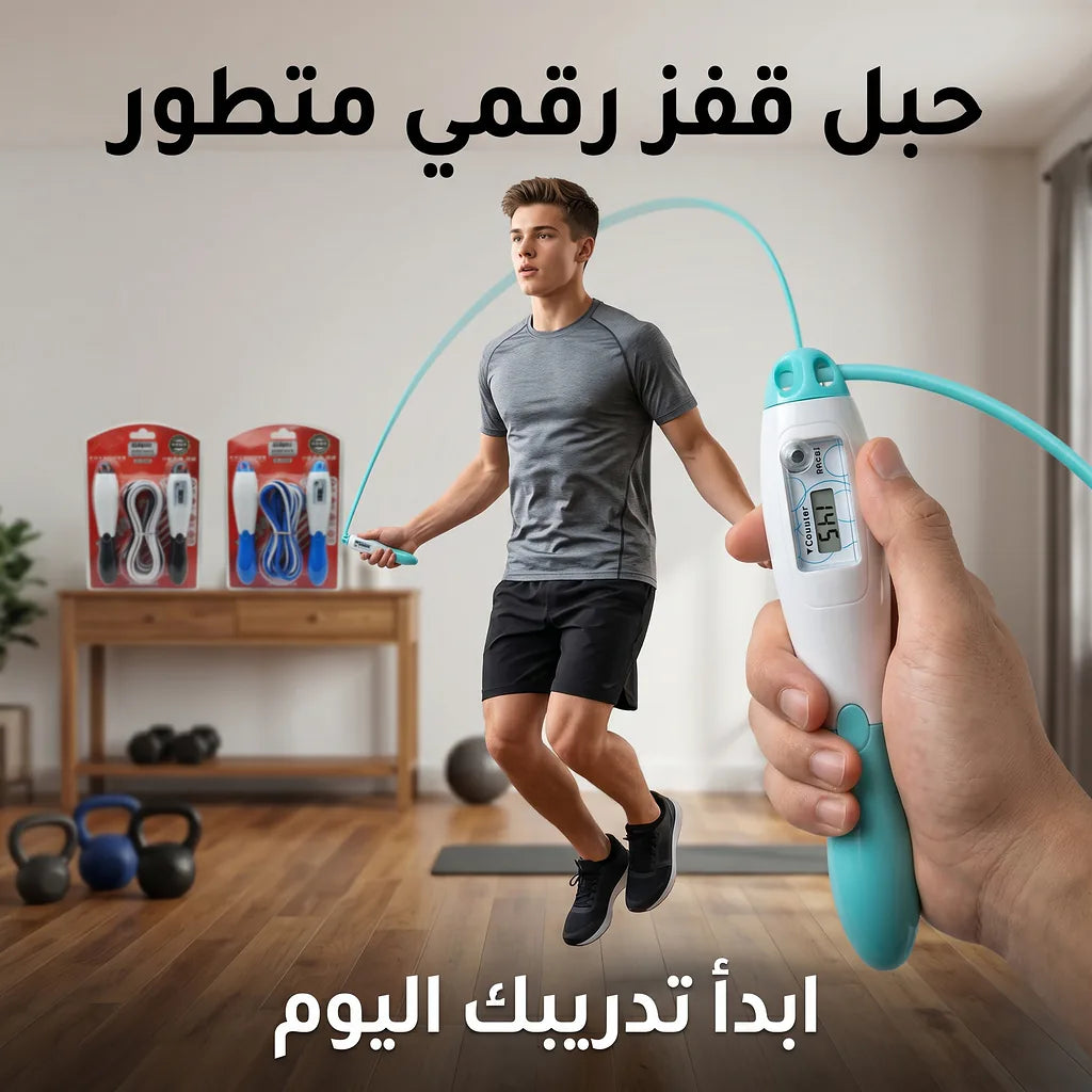 لعبة القفز بالحبل لون ازرق