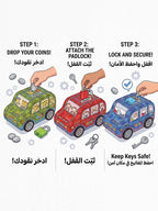 حصالة شكل سيارة للأطفال
