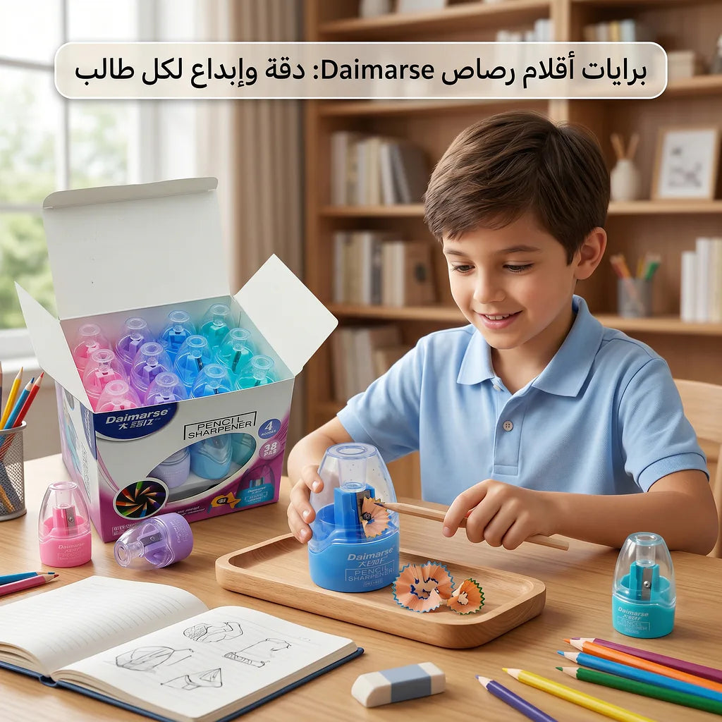 مبراة أقلام رصاص 4 الوان الصورة الرئيسية للمنتج