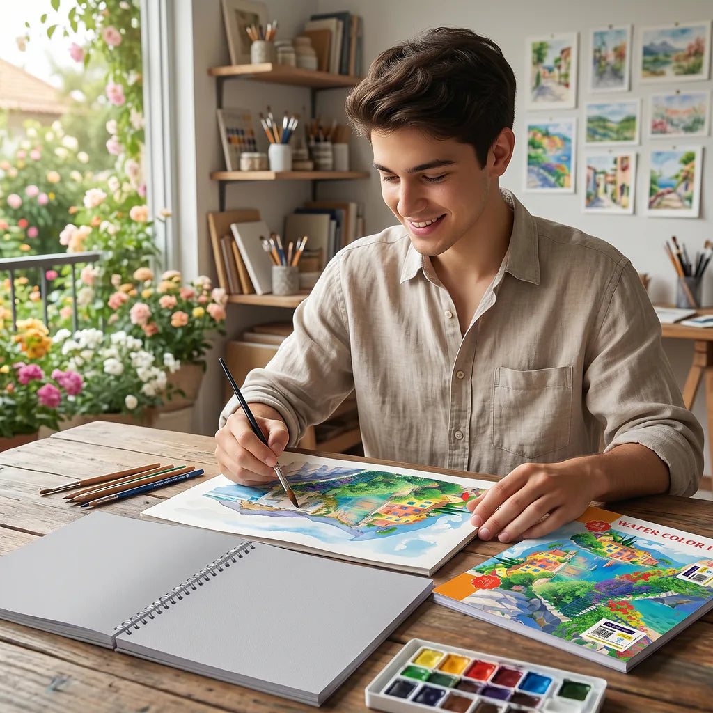 دفتر رسم 180 غرام 24 صفحة مقاس A