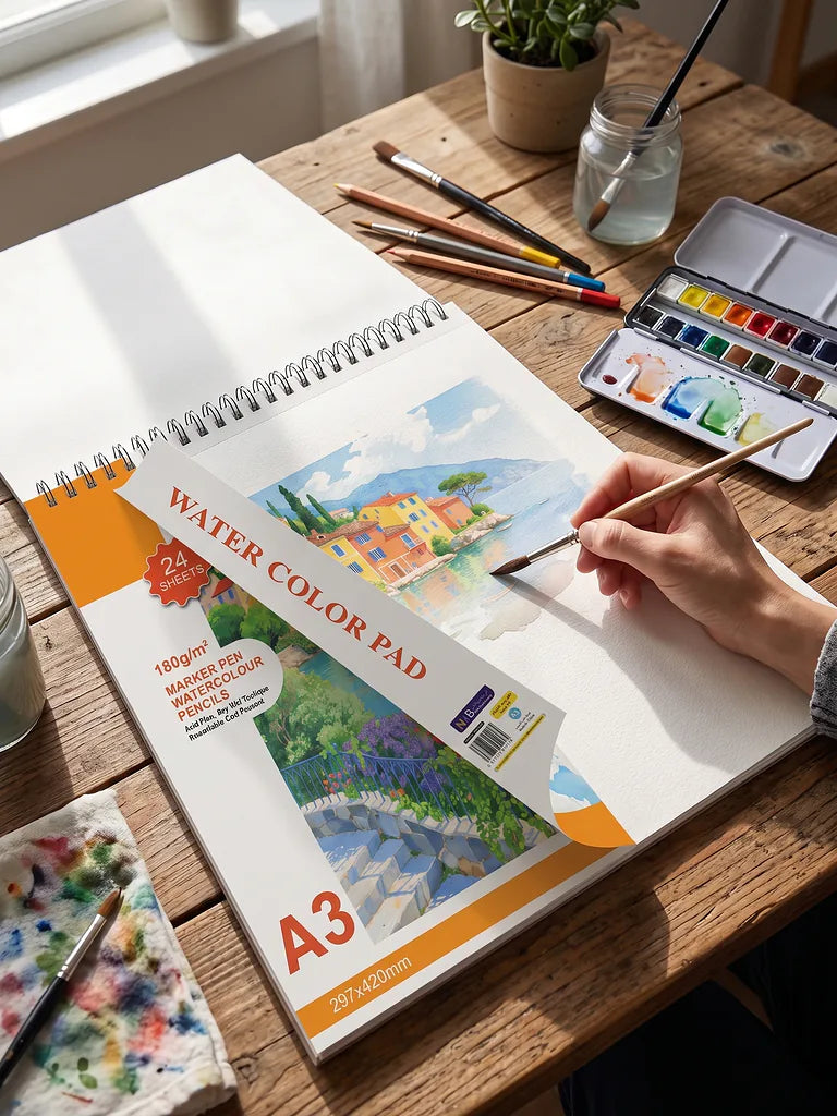 دفتر رسم 180 غرام 24 صفحة مقاس A