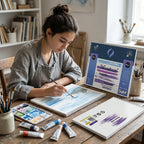 دفتر رسم 300 غرام 12 صفحة مقاس B4