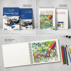 دفتر رسم 100 غرام 20 صفحة مقاس A