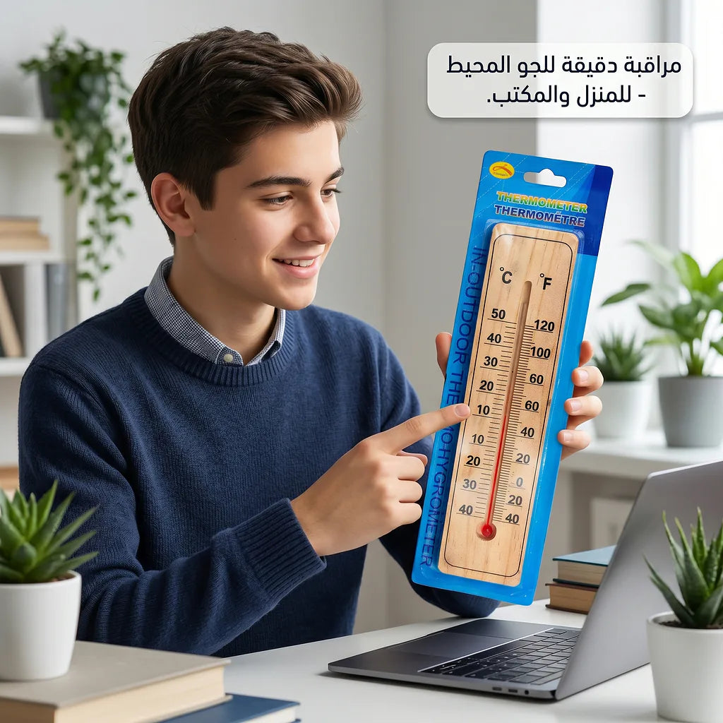 مقياس حرارة خشبي5*21.9 سم الصورة الرئيسية للمنتج
