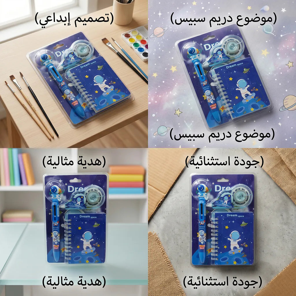 طقم قرطاسية للأطفال اشكال كرتونية الصورة الرئيسية للمنتج