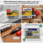 قلم ماركر حافة مائلة