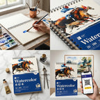 دفتر رسم 200 غرام 20 صفحة مقاس