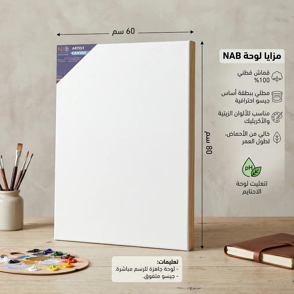 لوحة كانفاس 280 غرام مقاس 60X الصورة الرئيسية للمنتج