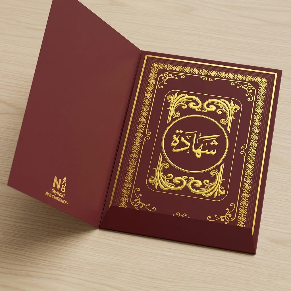 شهادة تقدير لون اخضر مزخرفة