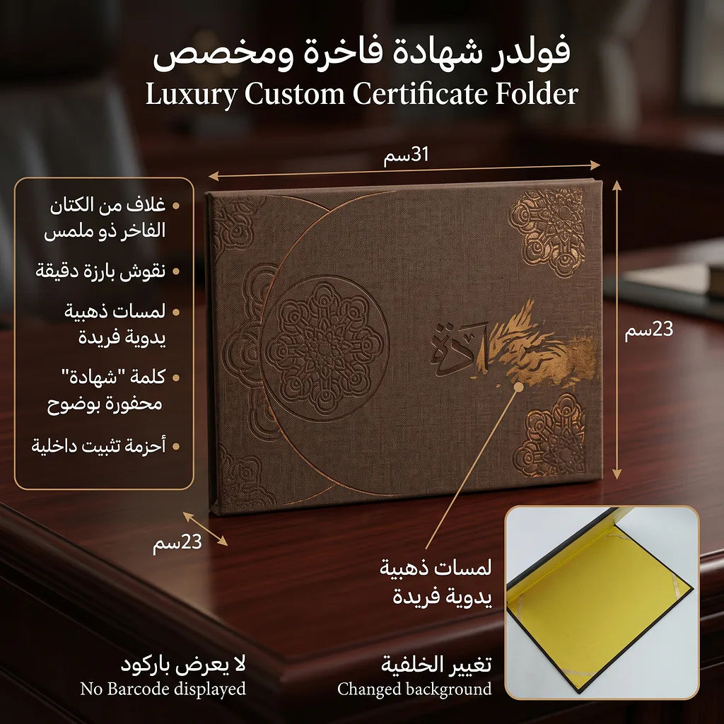 شهادة تقدير جلد متغير الألوان