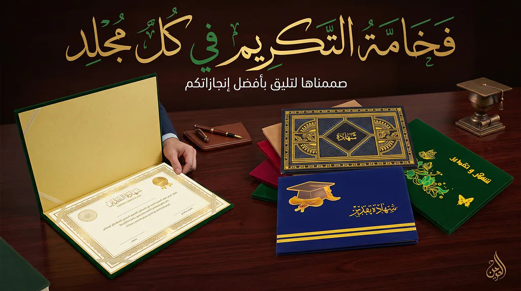 شهادة تقدير للتخرج لون كحلي