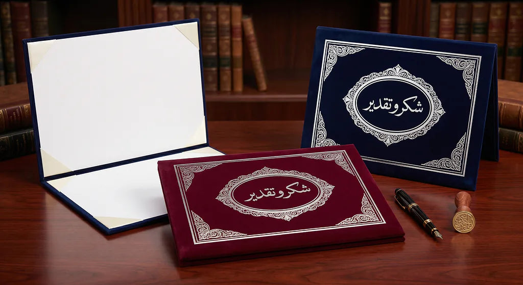 شهادة تقدير لون فضي