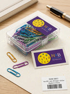 مشبك ورق 28 ملم بلون لامع (80 قطعة)