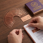 مشبك ورق 28 مم لون نحاسي(80 قطعة)