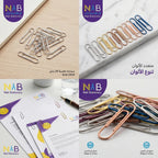 مشبك ورق فضي 28 مم (80 قطعة)
