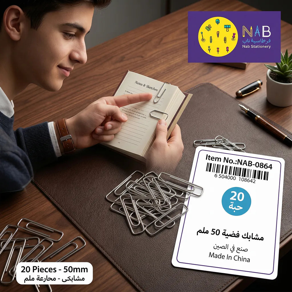 مشبك ورق مثلثي 28مم الوان متعددة (80 قطعة) الصورة الرئيسية للمنتج